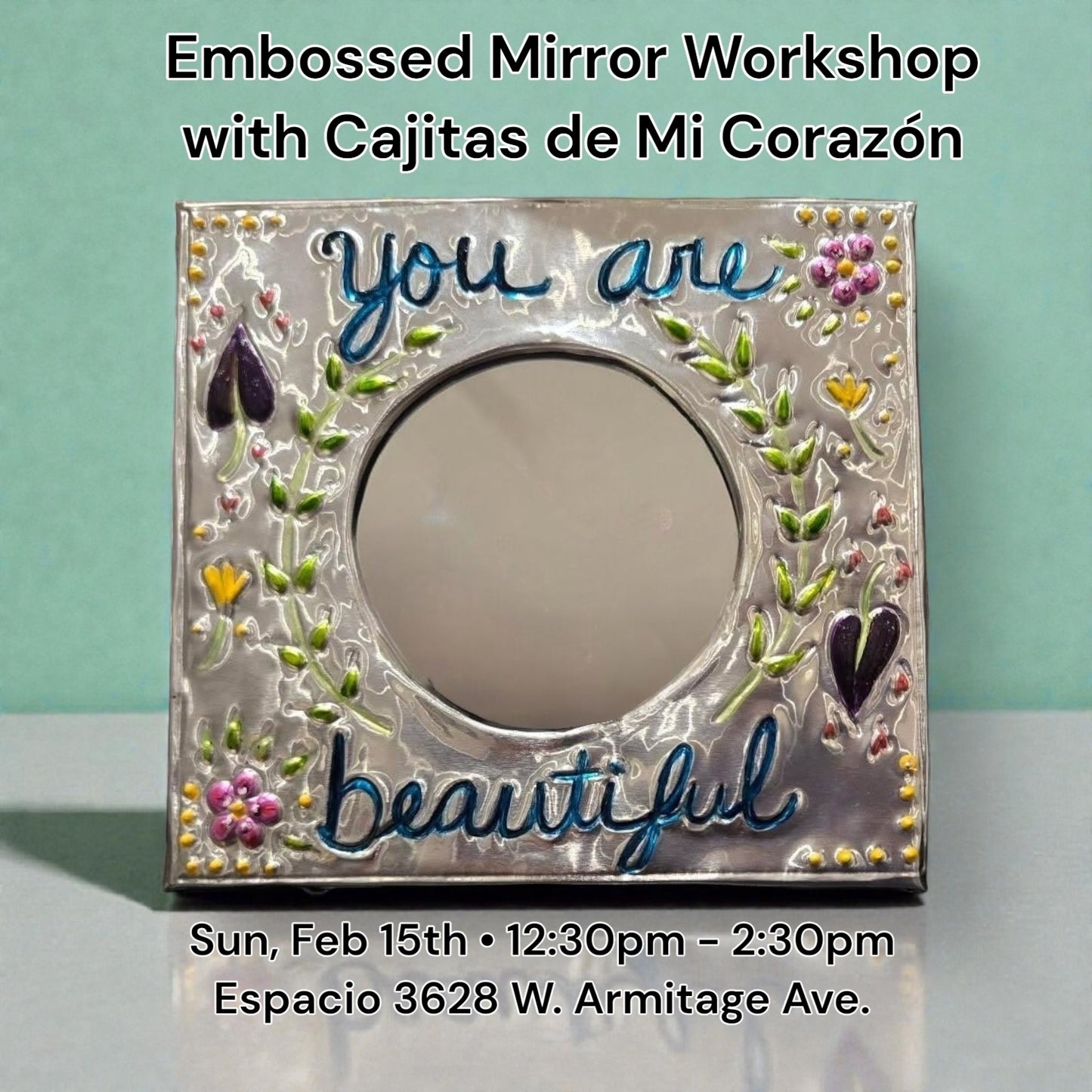 Embossed Mirror Workshop