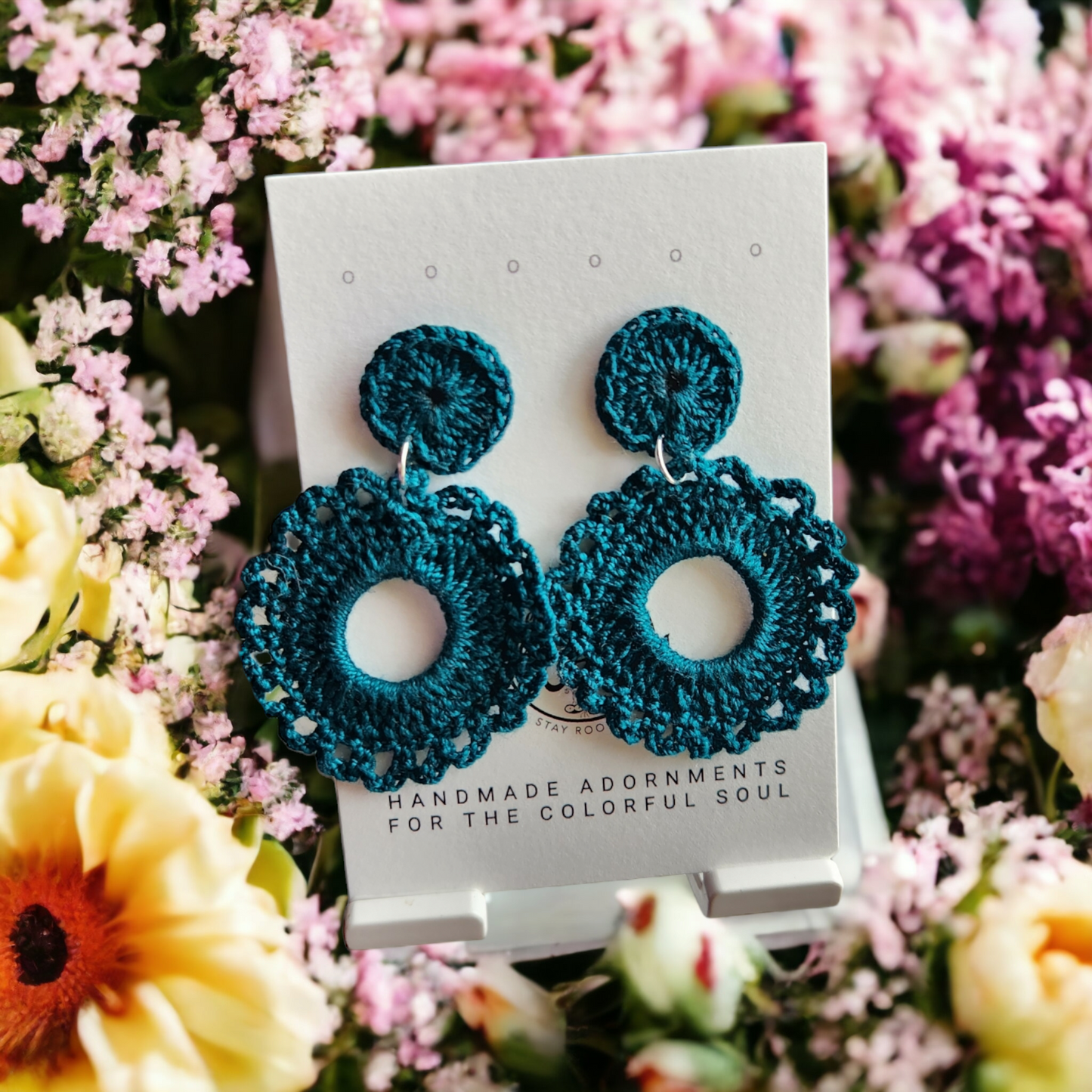 Noelia Crochet Dangle Earrings